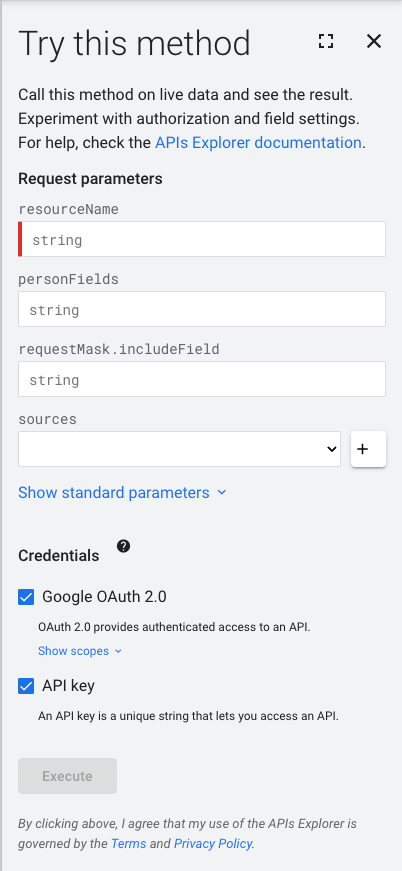Google API try this method